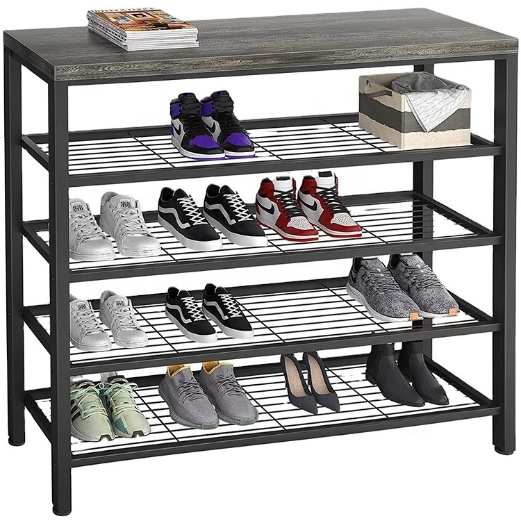 New design modern mini kids home 30 pair 5 layer adjustable metal  storage cabinet shoe rack