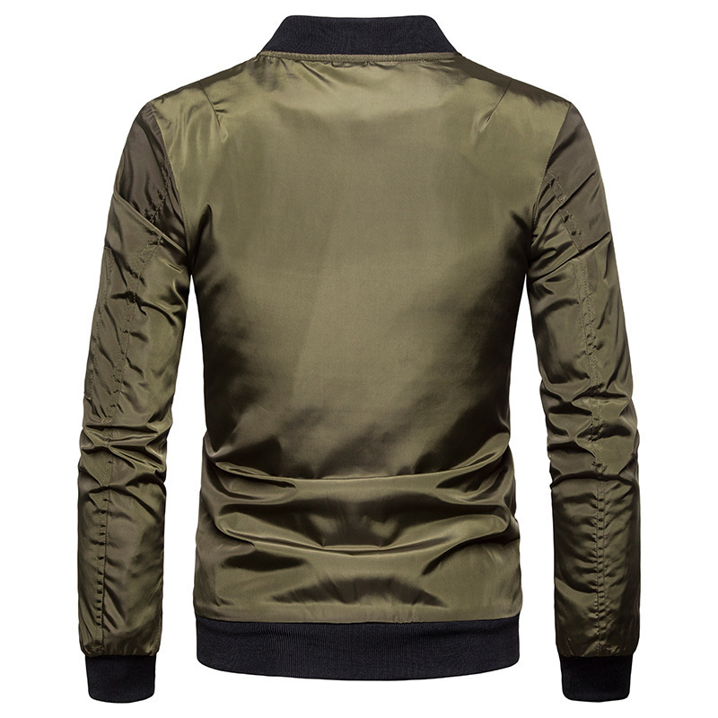 China factory custom Men's Bomber jackets with multi Pockets & Zip Up long sleeve winter Jackets