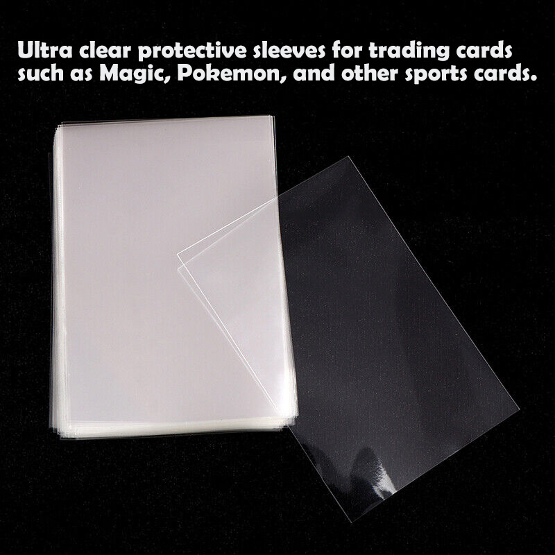 Custom Printing 100Pcs Japanese Size Protector Photocard Transparent Playing Game Display Card Sleeves For Pokemon Cards