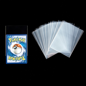 Custom Transparent PP Plastic Trading Card Sleeves Sports Game Card Protection Bags 67x92mm Penny Card Sleeves