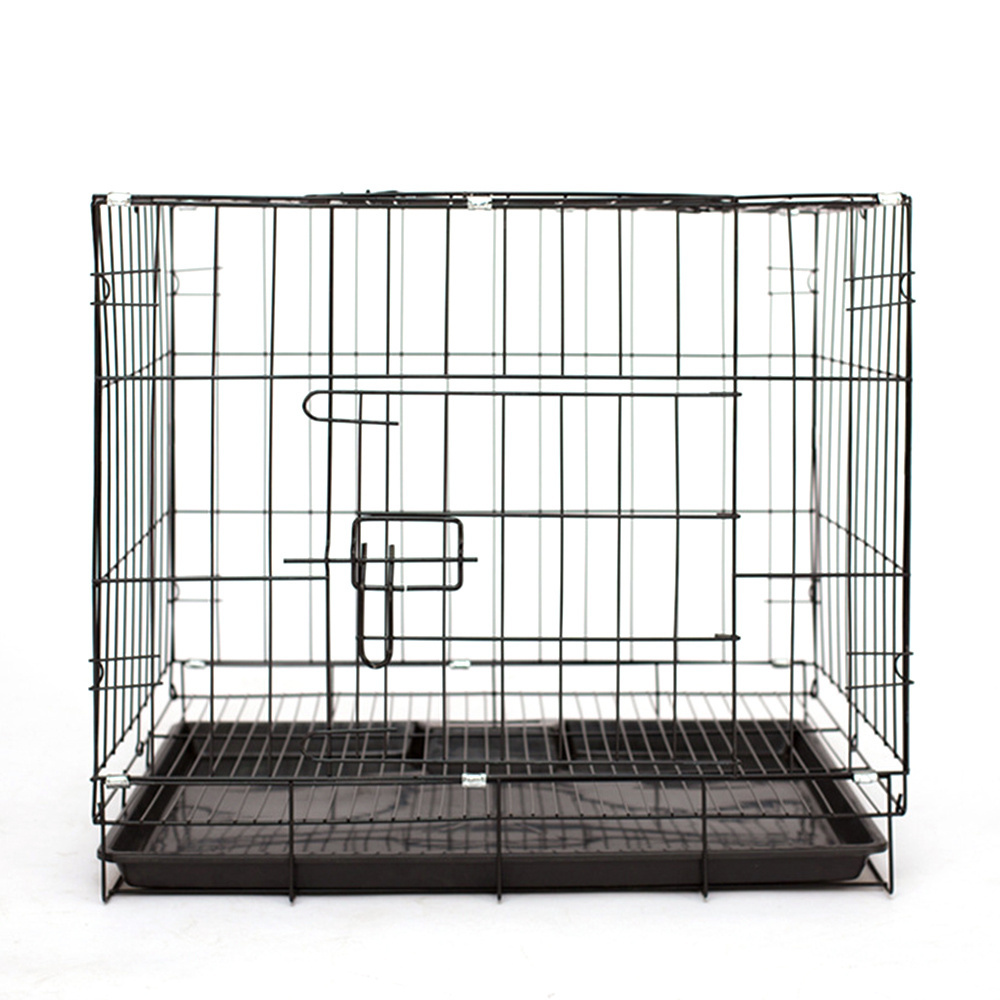 Wholesale Dog Crate Foldable Metal  Dog Cage Metal Kennels Stackable Dog Cages