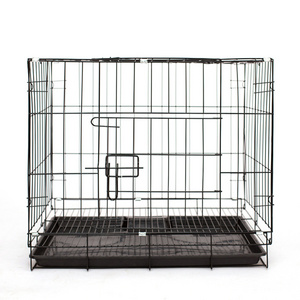 Wholesale Dog Crate Foldable Metal  Dog Cage Metal Kennels Stackable Dog Cages