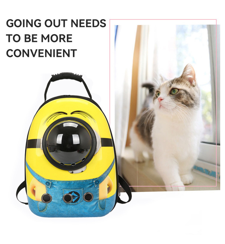 2024 Customized Colorful Bubble Space Capsule Pet Cat Carrying Carrier Backpack Pet Travel Carrier Bag