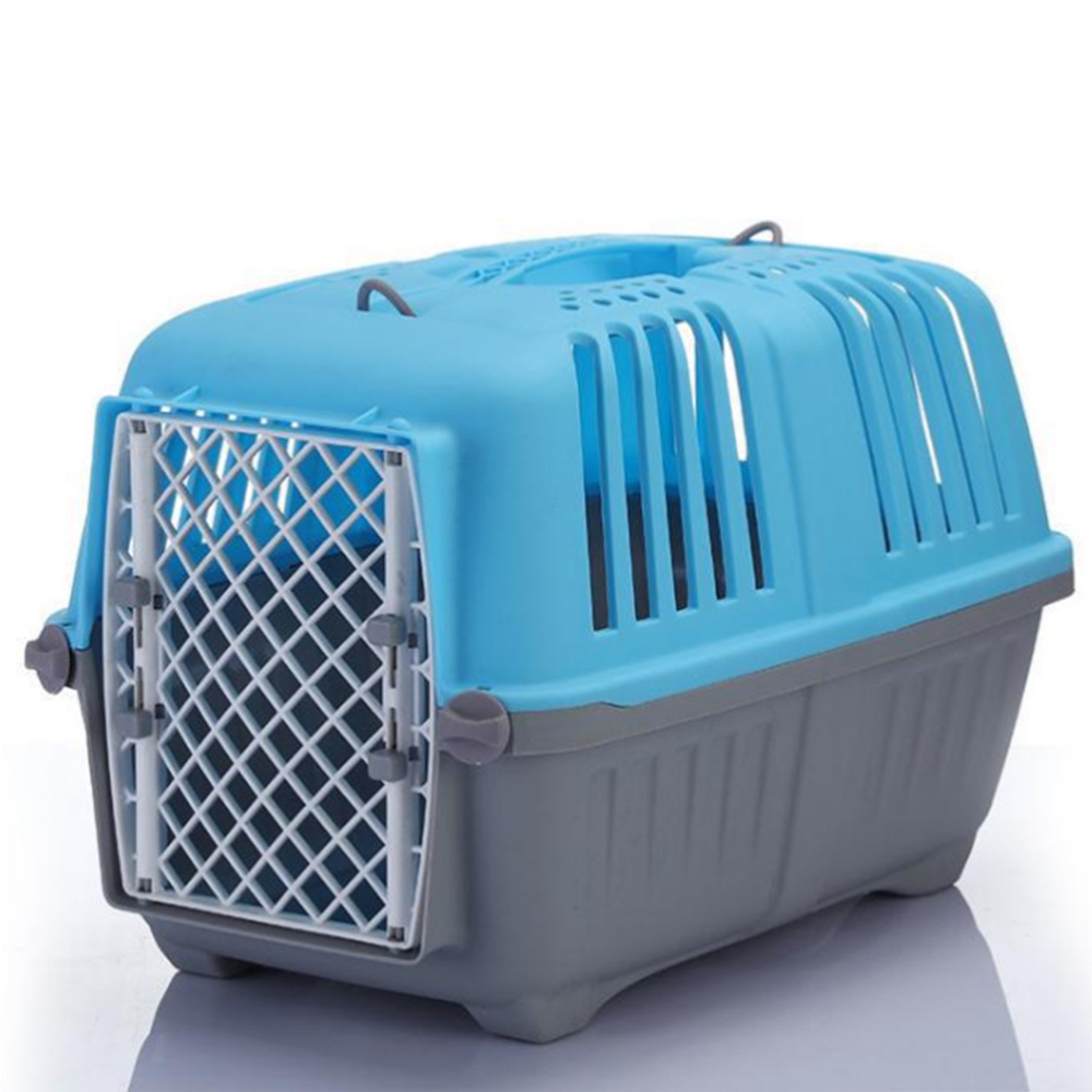 Portable Airline Approved Wire Door Plastic Pet Cat Puppy Dog Travel Carrier Cage Crate Kennel