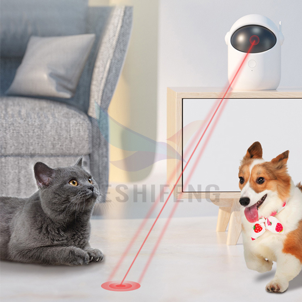 Automatic Laser Cat Toy Pet Interactive Cat Toy USB Rechargeable Indoor 3 Modes Dogs Laser Pointer Toys Cat Products