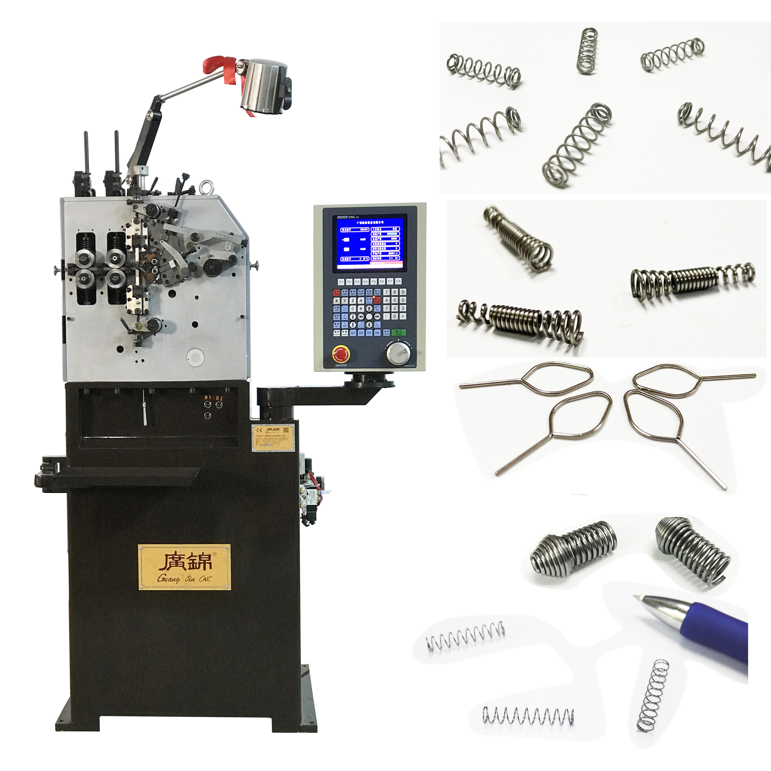 2KW CNC Automatic Ballpoint Pen Spring making machine accurate compression spring coiler