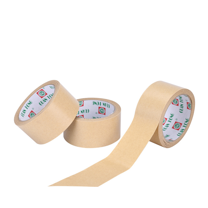 writing surface environmentally friendly eco recycle biodegradable  packing carton sealing brown adhesive reinforced kraft paper