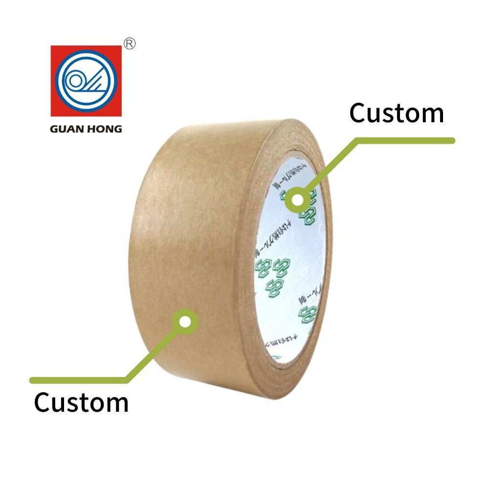 writing surface environmentally friendly eco recycle biodegradable  packing carton sealing brown adhesive reinforced kraft paper