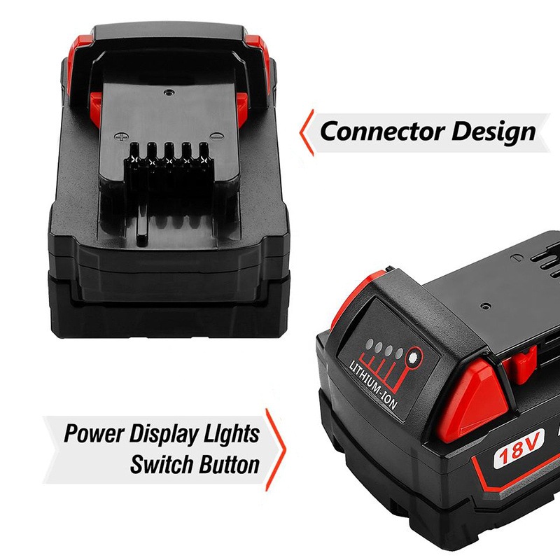 18V 2Ah 4Ah 6Ah 9Ah Large Capacity Li-Ion Battery Rechargeable Battery Pack Replacement For Milwaukees M18 M18Bx M18B