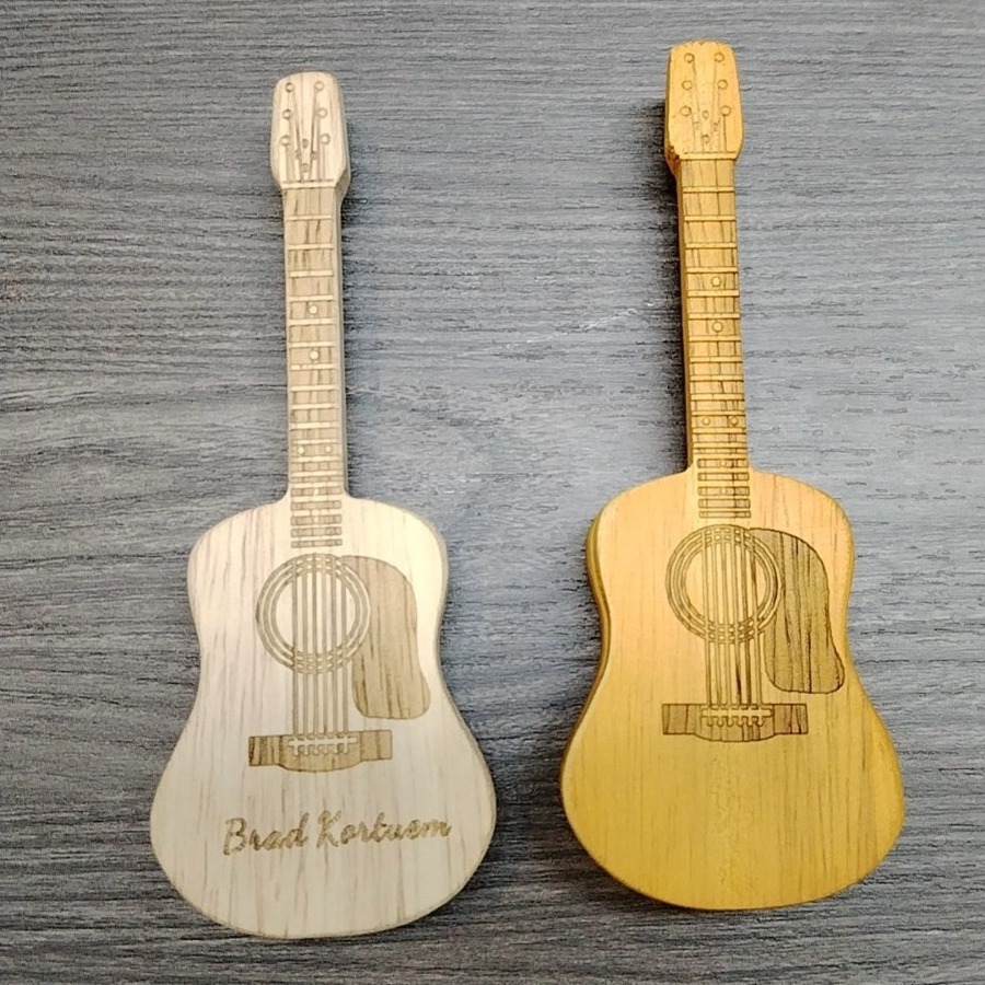 Wooden acoustic guitar pick box with stand personalized guitar pick box customization