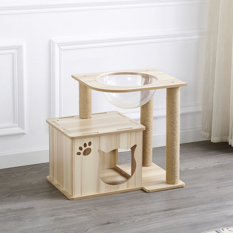 Cat climbing frame wooden cat nest cat climbing frame villa toy large integrated pet supplies