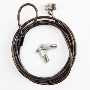 3.0mm Retractable Laptop Steel Cable Lock with New Type keys for safety