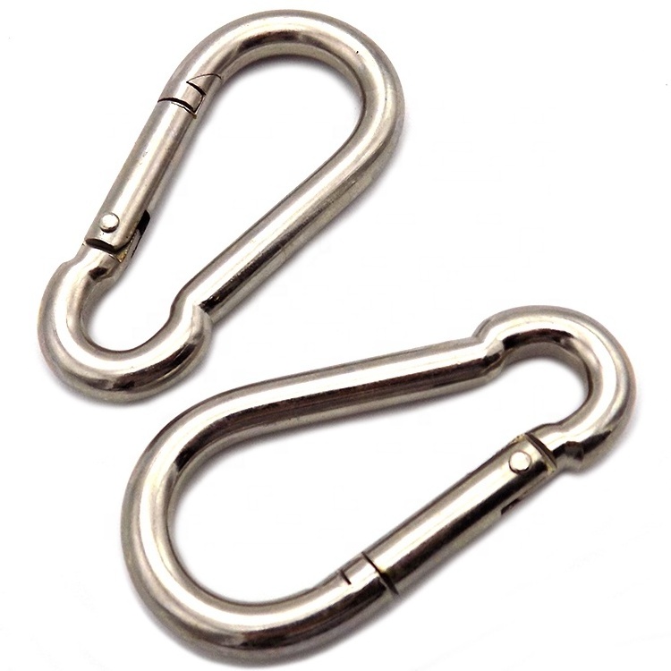 Hardware Accessories Stainless Steel Spring Snap Hook Carabiner - 304 Stainless Steel Clips