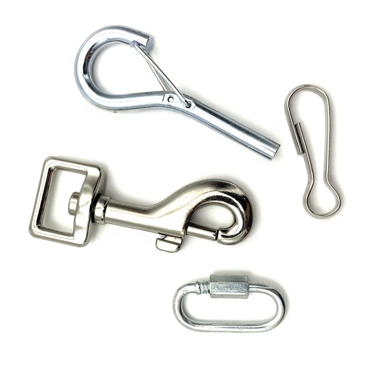 Various Kinds Of Safety Rigging Hardware Hooks Steel Swivel Snap Hook Bolt Snap Hook For Hanging