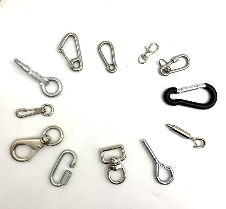 Various Kinds Of Safety Rigging Hardware Hooks Steel Swivel Snap Hook Bolt Snap Hook For Hanging