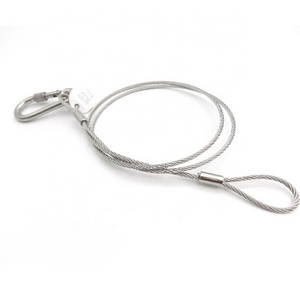 Custom Light Hanging Wire Kit, Stainless Steel Cable With Nickel-plated iron hook with safety buckle For Suspension Flowerpot