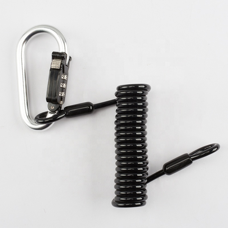 Custom Motorcycle Helmet Lock with High Security Combination PIN and Helmet Lock Cable for Motorcycle Helmet safety