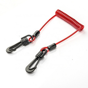 2024 Retractable Heavy Duty Elastic Spiral hand tool lanyard Tool Hang Safety Lanyard For Safety