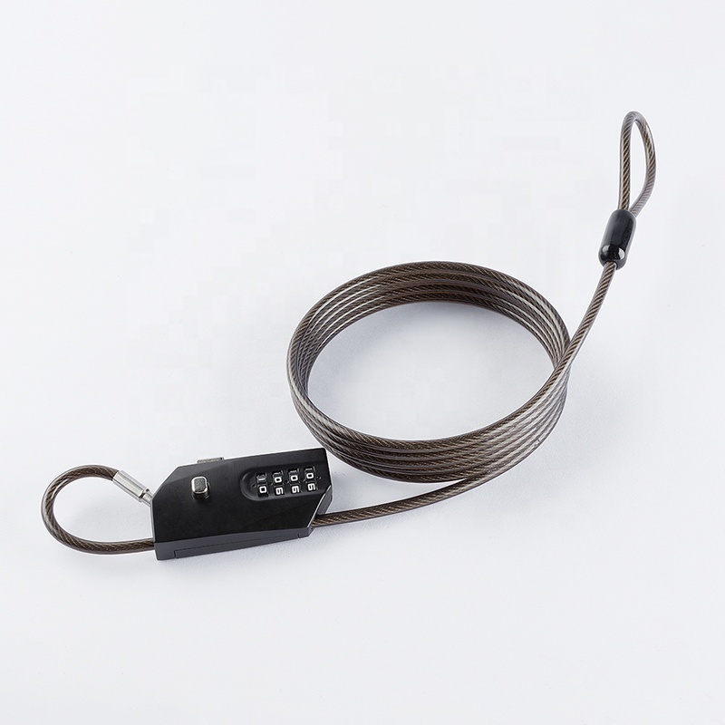 Multi length alloy zinc 3 digital combination lock steel cable gun lock travel lock for safety