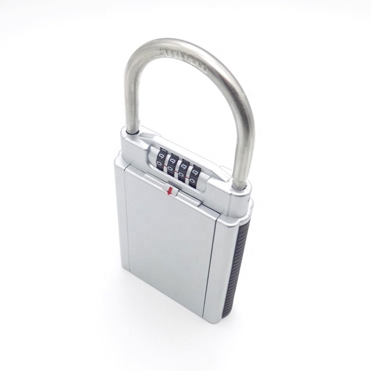 Top Quality Doble Insurance Key Lock Box Digit Combination Key Storage Lock Box Slide Cover Code Lock With Key