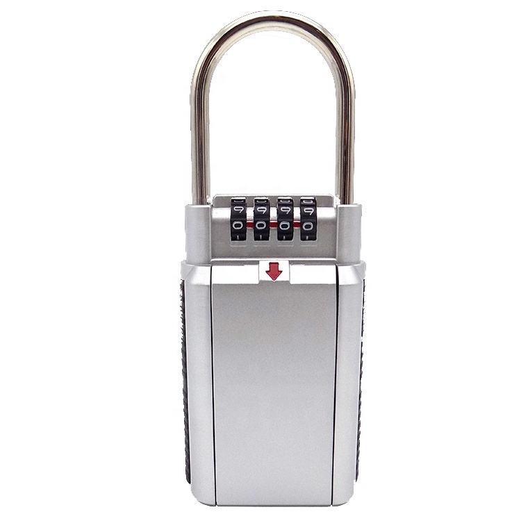 Top Quality Doble Insurance Key Lock Box Digit Combination Key Storage Lock Box Slide Cover Code Lock With Key