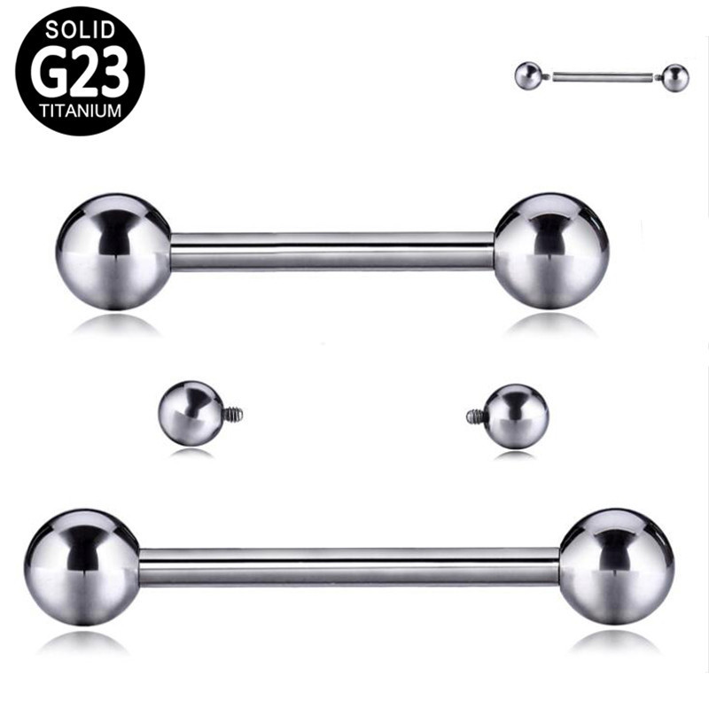 Factory Wholesale Titanium Barbells Horseshoe Labret Helix Jewelry Body Piercing Internally Externally Threaded Earring