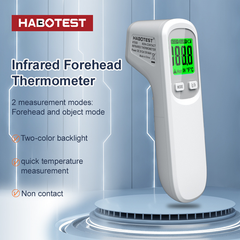 Temperature measuring instrument  with high precision which can switch between human and object modes HT658