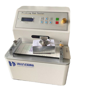 Ink rub resistance tester