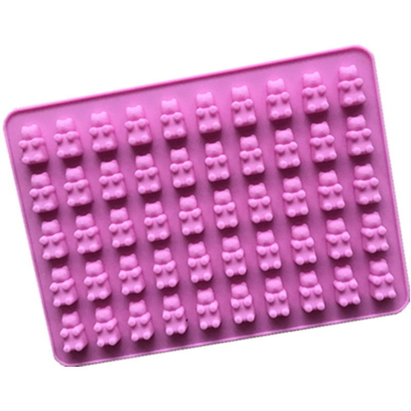 BPA Free Silicone 50 Cavities Gummy Bear Candy Molds Nonstick Easy Release 100% Food Grade Silicone Chocolate Molds