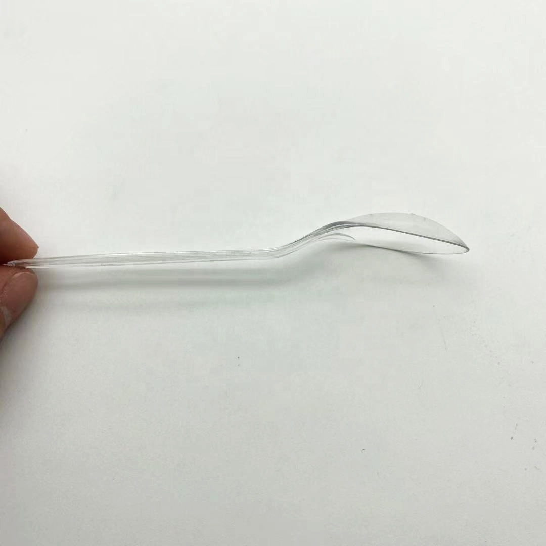 Disposable clear plastic spoon, pointy scoop for ice cream, shaved ice scoop for crystal scoop