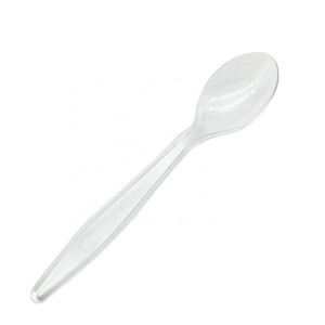 Disposable clear plastic spoon, pointy scoop for ice cream, shaved ice scoop for crystal scoop