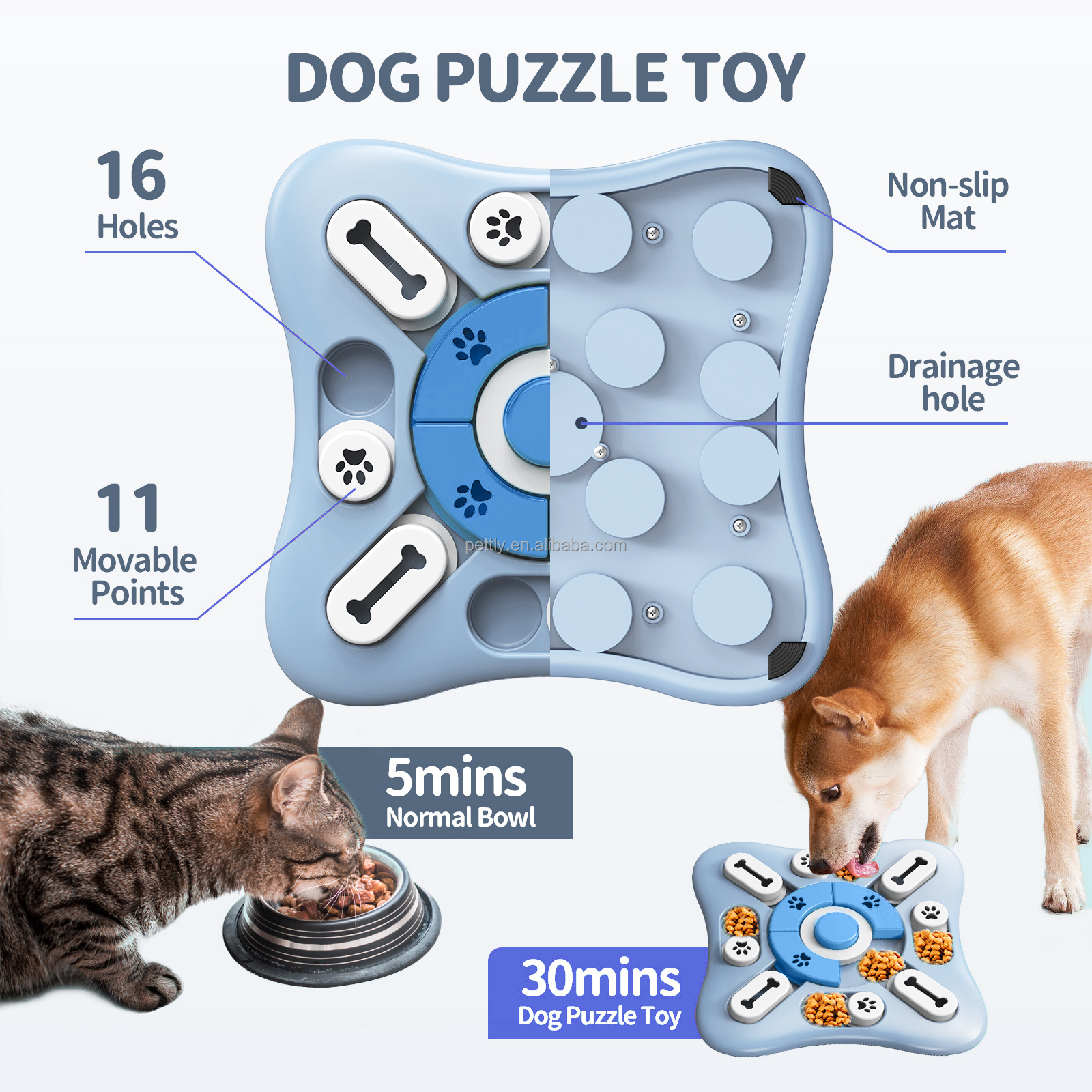 Wholesale Increase IQ Interactive Pet Dog Puzzle Toys Slow Eating Training Large Dog Slow Feeding Toy