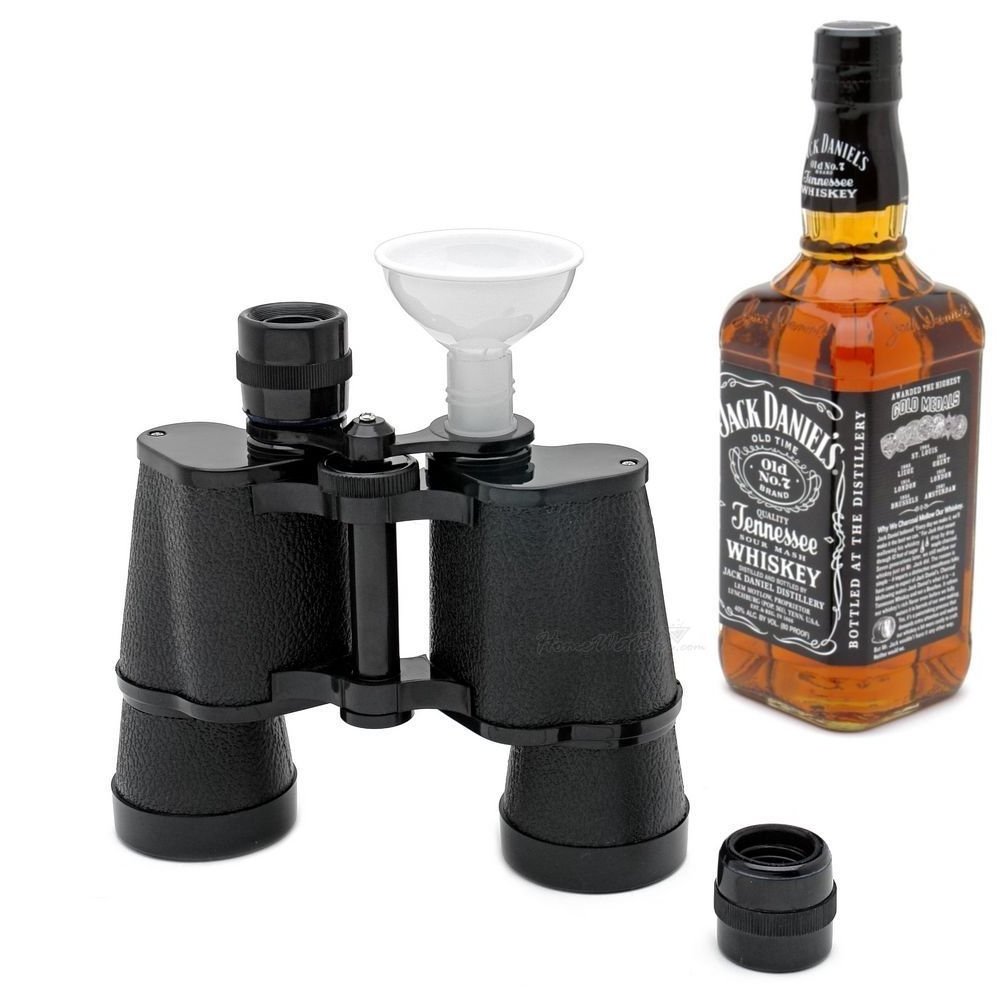 Drinking binocular flasks: Cleverly Disguised Adult Beverage Holder