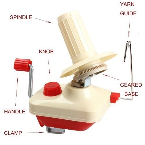 Knit Picks Yarn Ball Winder Hand Operated Manual Wool Winder Holder for Swift Yarn