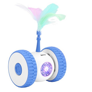 Automatic Smart Electric Interactive Feather Cat Toys Indoor Cats Chase Toys with LED Light Cat Toys