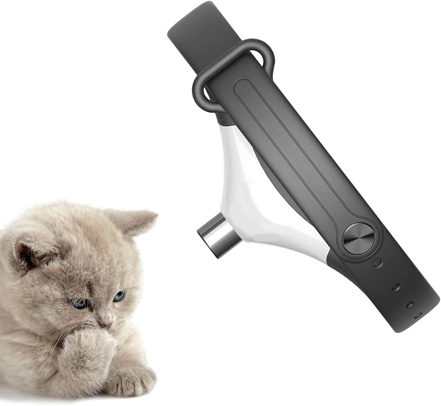 Amazon New USB Rechargeable Wearable Laser Collar Cat Toy Led Light Interactive Toy Laser Toy