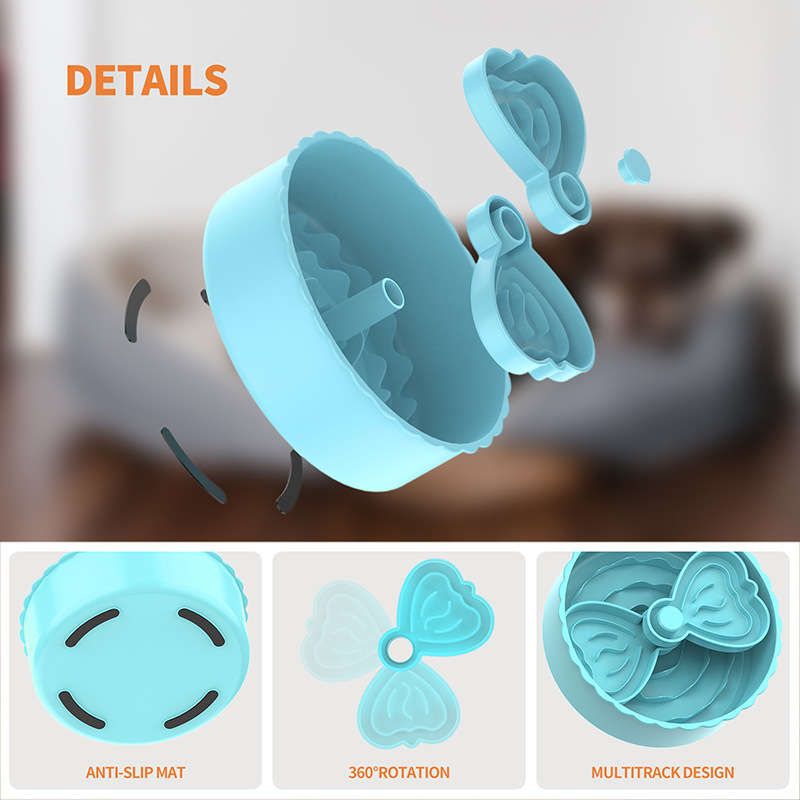 2024 Slow Feeder Dog Bowl Anti-Slip Healthy Eating Interactive Dog Slow Food Feeding Pet Bowl