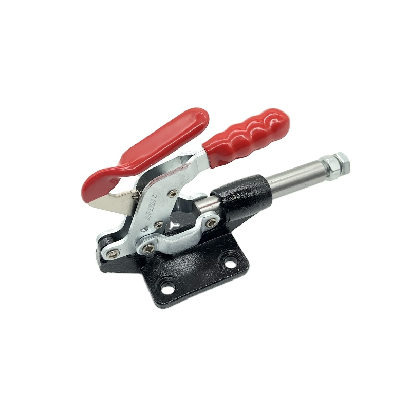 Haoshou HS-304-CMT Steel Heavy duty Push pull Plunger Straight line clamp with toggle lock used on Tension devices