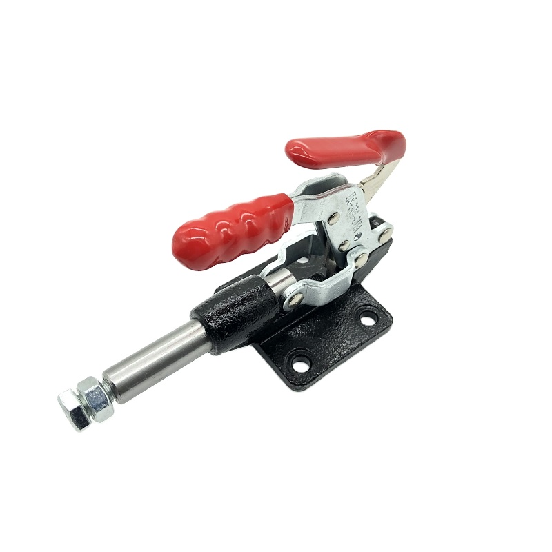 Haoshou HS-304-CMT Steel Heavy duty Push pull Plunger Straight line clamp with toggle lock used on Tension devices