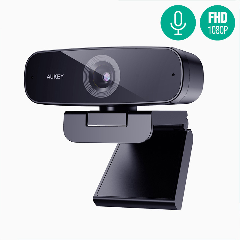 CMOS Sensor 2 Mega Built-in Dual Stereo Microphones Aukey Full HD Computer PC Web Cam Camera 1080P 4K Webcam