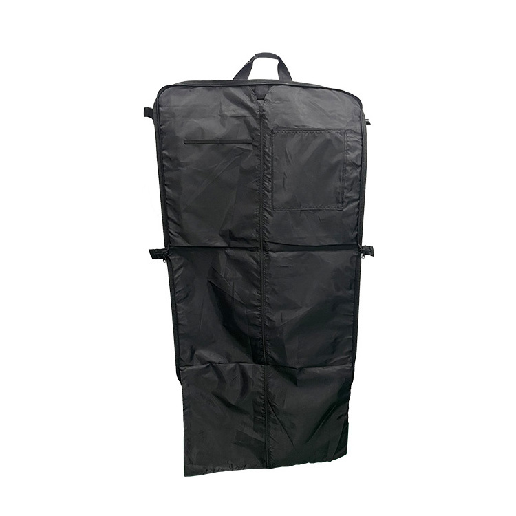 Black Garment Suit Bags for Travel Breathable Dresses Cover Bag Window Holder for Dress Coat