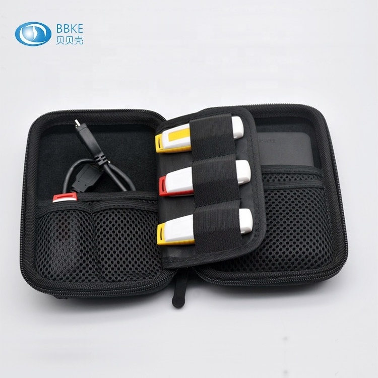 Custom High Quality Hard Mobile Accessory EVA Organizer Storage Bag Case, Portable Mobile Phone Charger EVA Organizer