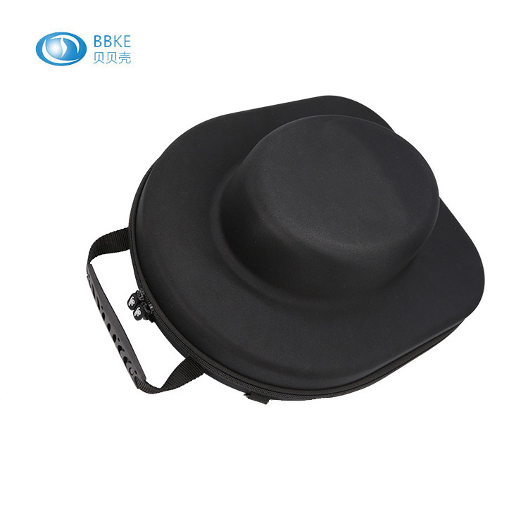 Custom Protective Eva Travel Carrying Baseball Cap Case Carrier Storage Hat Carrier Case Travel Fedora Hat Case Carrier Box