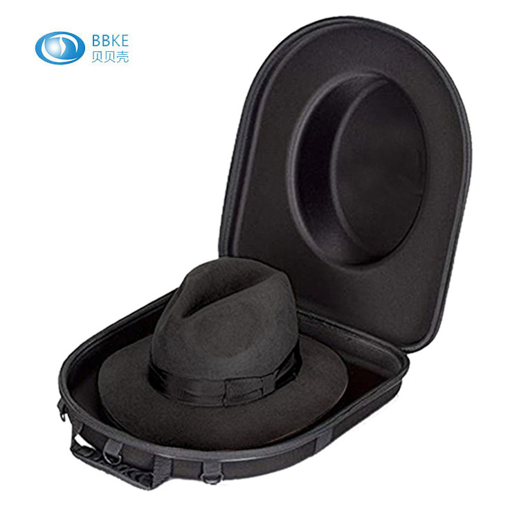 Custom Protective Eva Travel Carrying Baseball Cap Case Carrier Storage Hat Carrier Case Travel Fedora Hat Case Carrier Box