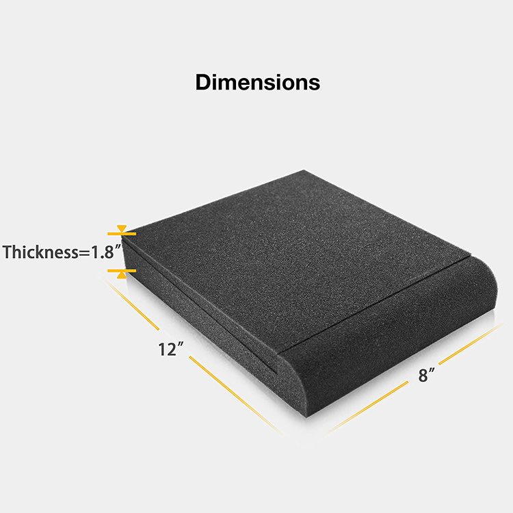 Sound Addicted Studio Monitor Isolation Pads for 5 Inch Monitors Pair of Two High Density Acoustic Foam