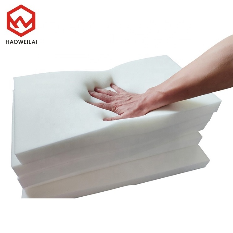 Factory Memory Foam high rebound sponge resiliency medium density pu foam block for mattress