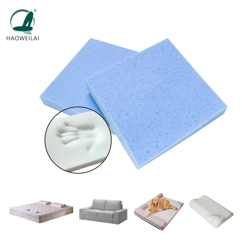 Factory customized pu foam sponge block memory foam roll mattress high density polyurethane foam sheet