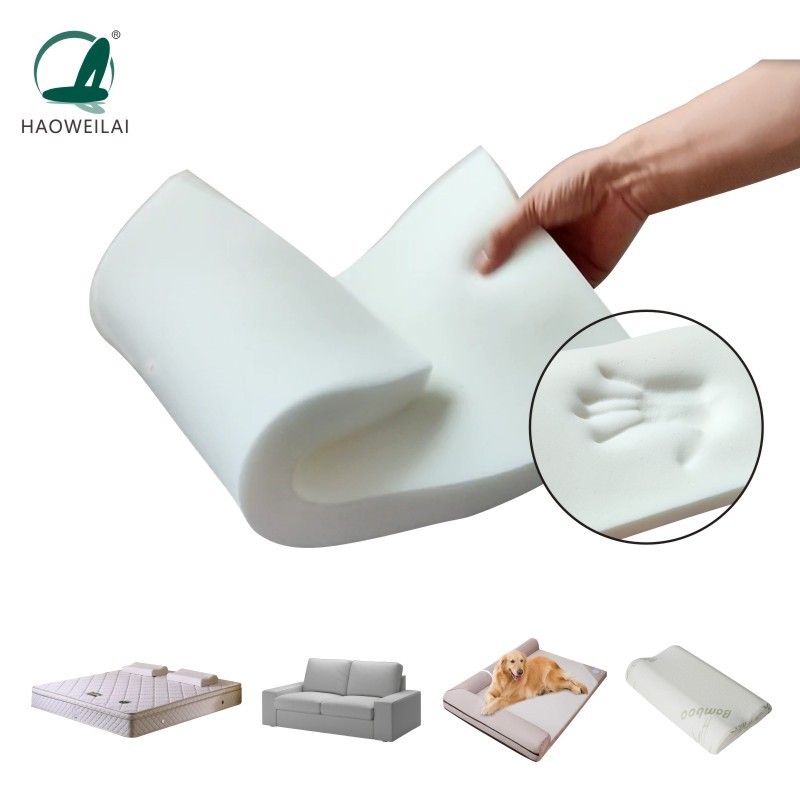 Factory customized pu foam sponge block memory foam roll mattress high density polyurethane foam sheet