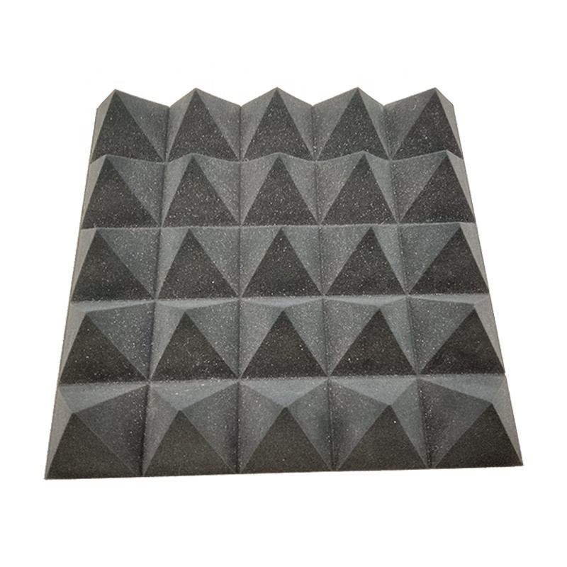 Thick Acoustic Foam Panels 12 X 12 X 2 Inch Sound Absorbing Foam Dense Soundproof Padding Tile Groove Decorative 3D Wall Ceiling