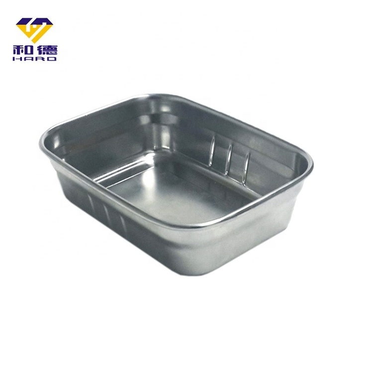 Custom Bento Lunch Box Stainless Steel Rectangle Food Container Metal Lunch Box Deep Drawing Box